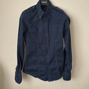 DSQUARED2 Dark Blue Shirt Jacket